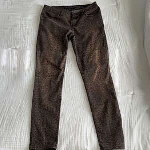 Divine Rights of Denim leopard print skinny jeans